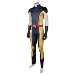 Deadpool & Wolverine (2024) Wolverine Black Jumpsuit Outfits Cosplay Costume Halloween Carnival Suit