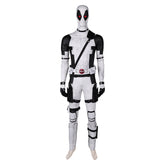 Deadpool & Wolverine (2024) X-Force Wade Wilson White Jumpsuit Outfits Cosplay Costume Halloween Carnival Suit