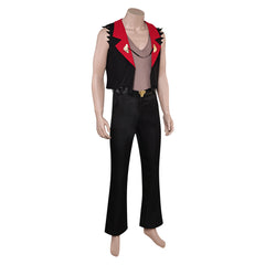 Dear Santa (2024) Satan Black Vest Set Outfits Halloween Cosplay Costume