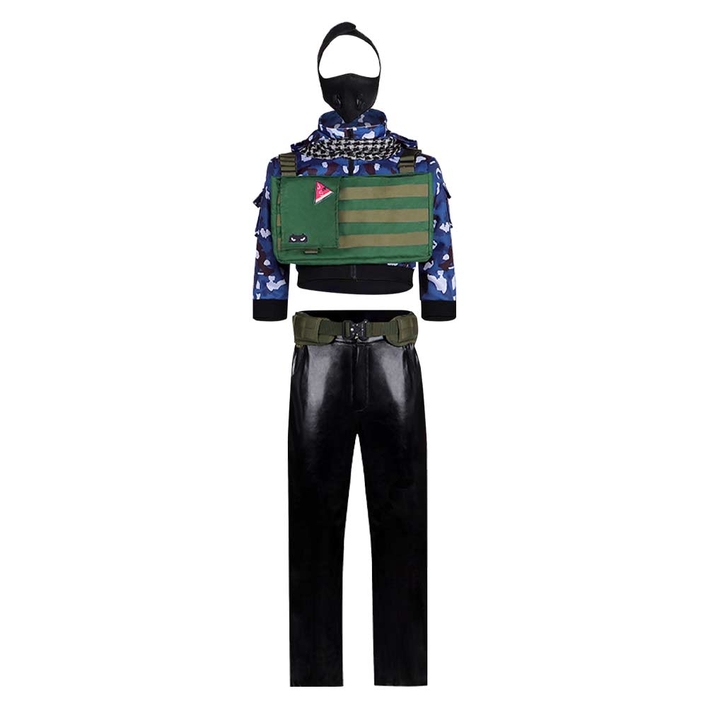 Delta Force Hackclaw Blue Green Set Outfits Halloween Cosplay Costume