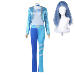 Descendants: The Rise Of Red (2024) Chloe Blue Outfits Cosplay Costume Halloween Carnival Suit
