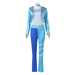 Descendants: The Rise Of Red (2024) Chloe Blue Outfits Cosplay Costume Halloween Carnival Suit