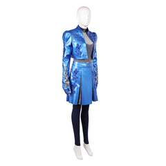 Descendants: Wicked Wonderland (2026) Chloe Blue Glitter Set Outfits Cosplay Costume