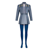 Descendants: Wicked Wonderland (2026) Chloe Blue Gray Set Outfits Cosplay Costume