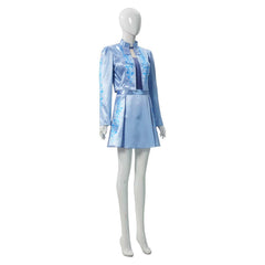 Descendants: Wicked Wonderland (2026) Chloe Blue Jacket Skirt Set Outfits Cosplay Costume