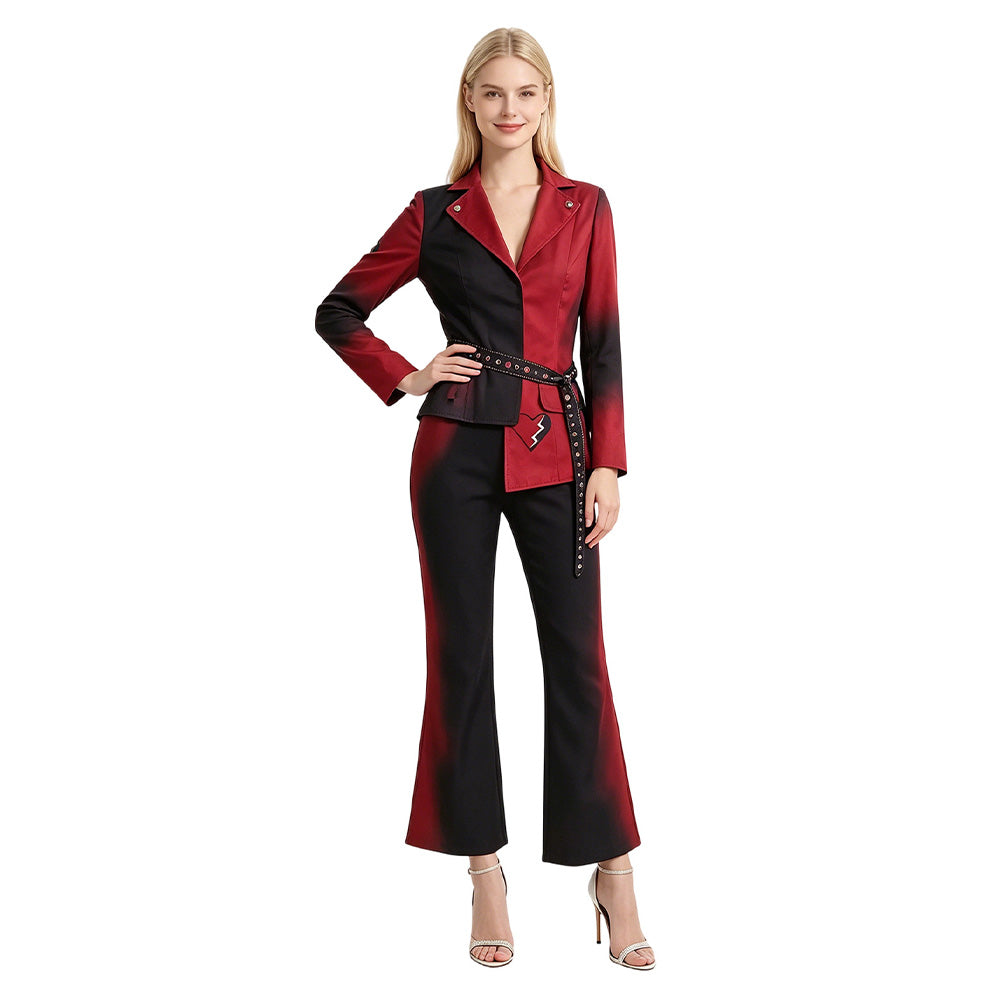 Descendants: Wicked Wonderland (2026) Red Black Red Set Outfits Cosplay Costume