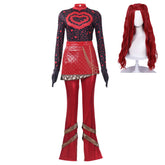 Descendants: Wicked Wonderland (2026) Red Black Shirt Pants Set Outfits Cosplay Costume