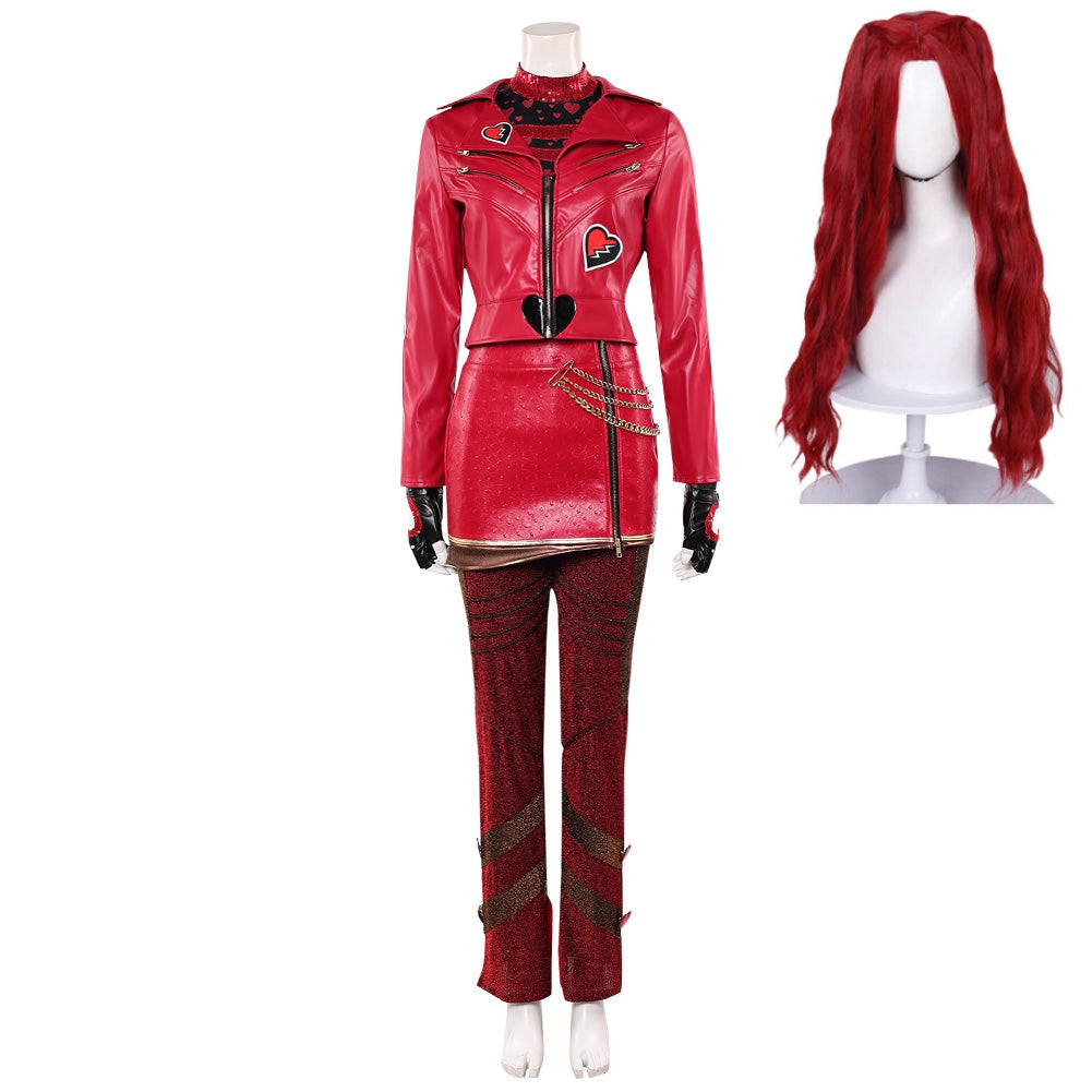 Descendants: Wicked Wonderland (2026) Red Heart Set Outfits Cosplay Costume