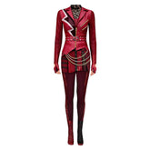 Descendants: Wicked Wonderland (2026) Red Printed Jumpsuit Outfits Cosplay Costume