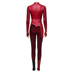 Descendants: Wicked Wonderland (2026) Red Printed Jumpsuit Outfits Cosplay Costume