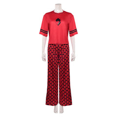 Descendants: Wicked Wonderland (2026) Red Shirt Pants Sleepwear Outfits Cosplay Costume