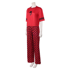 Descendants: Wicked Wonderland (2026) Red Shirt Pants Sleepwear Outfits Cosplay Costume