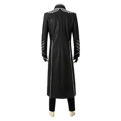 Devil May Cry 5 Vergil Black Coat Set Outfits Deluxe Cosplay Costume