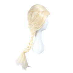 Movie Frozen 2 Princess Elsa White Cosplay Wig Halloween Props