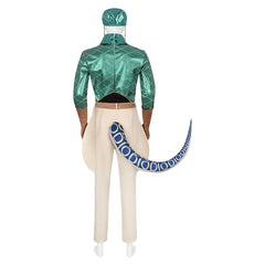 Diego Brando Blue Green Set With Tail Outfits Cosplay Costume Carnival Suit