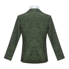 Disco Elysium Harrier Du Bois Green Suit Jacket Necktie Set Outfits Cosplay Costume