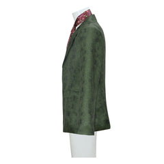 Disco Elysium Harrier Du Bois Green Suit Jacket Necktie Set Outfits Cosplay Costume