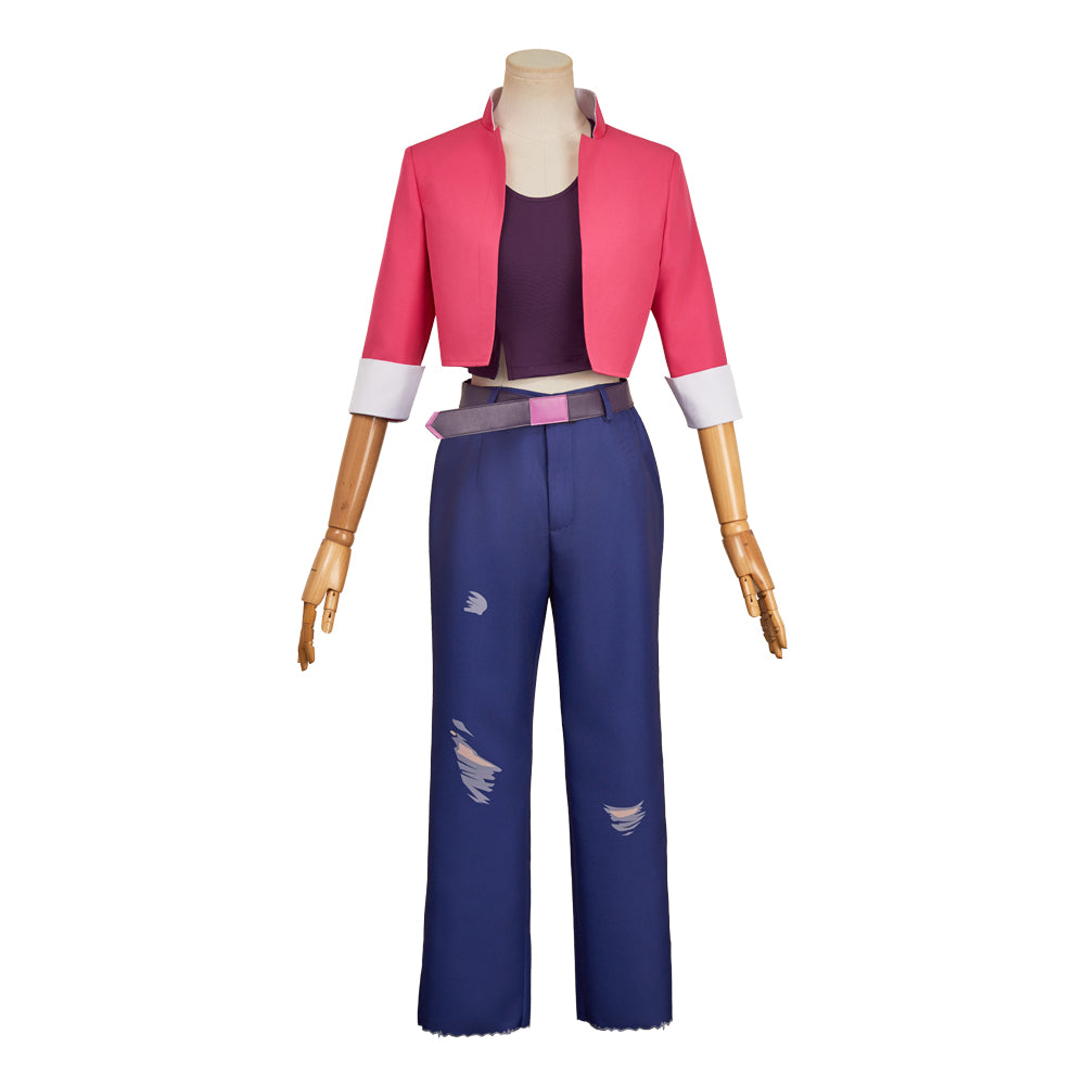 Dispatch (2025) Invisigal Courtney Red Blue Set Outfits Cosplay Costume