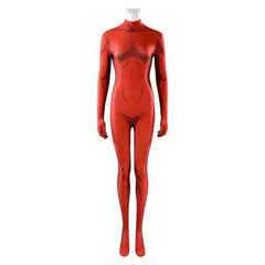 Dispatch (2025) Malevola Red Jumpsuit Set Demon Full Outfits Cosplay Costume