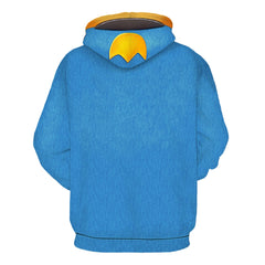 Dog Man (2025) Dog Man Blue Hoodie Sweatshirt Pullover Outfits Cosplay Costume