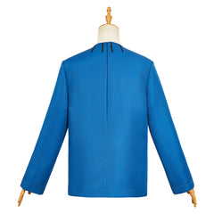 Dog Man (2025) Dog Man Blue Long Sleeve T-shirt Unisex Outfits Cosplay Costume