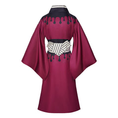 Douma Red Kimono Set Outfits Cosplay Costume Halloween Carnival Suit