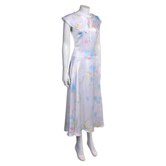 Downton Abbey: The Grand Finale (2025) Lady Mary Crawley White Floral Dress Outfits Cosplay Costume
