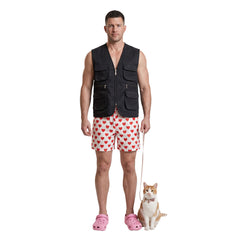 Dungeon Crawler Carl Carl Black Vest White Shorts Set Outfits Cosplay Costume