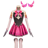 Overwatch 2 D.VA Nocturna Black Pink Set Outfits Cosplay Costume