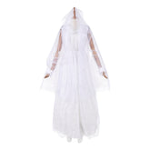 Ebenezer (2026) Ghost Of Christmas Past White Dress Veil Outfits Halloween Cosplay Costume