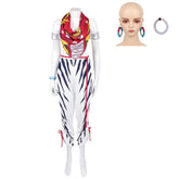 Street Fighter 6 Elena White Combat Set Outfits Cosplay Costume Carnival Suit