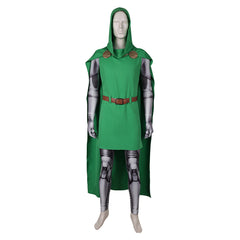 Fantastic Four Doctor Doom Green Jumpsuit Outfits Cosplay Costume
