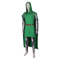 Fantastic Four Doctor Doom Green Jumpsuit Outfits Cosplay Costume