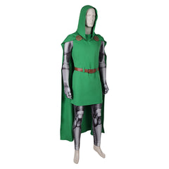 Fantastic Four Doctor Doom Green Jumpsuit Outfits Cosplay Costume