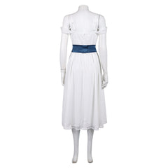 Fear Street: Prom Queen (2025) Lori Granger White Dress Outfits Cosplay Costume