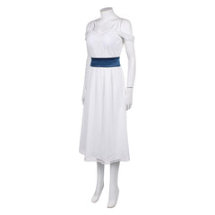 Fear Street: Prom Queen (2025) Lori Granger White Dress Outfits Cosplay Costume