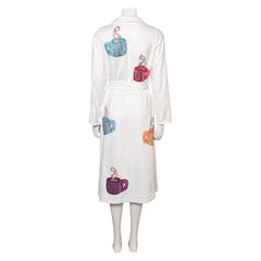 Fight Club The Narrator White Bathrobe Outfits Cosplay Costume