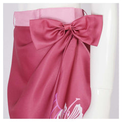 Final Fantasy VII Aerith Gainsborough Pink Floral Skirt Outfits Cosplay Costume