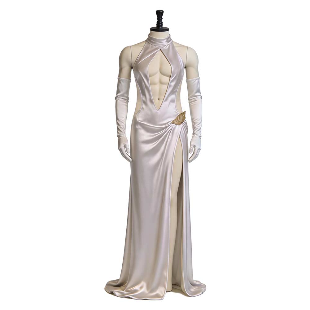 Final Fantasy VII Cloud Strife White Dress Sexy Outfits Cosplay Costume