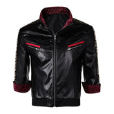 Final Fantasy VII Remake Leslie Kyle Cloud Black Jacket Outfits Cosplay Costume