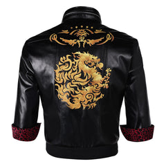 Final Fantasy VII Remake Leslie Kyle Cloud Black Jacket Outfits Cosplay Costume