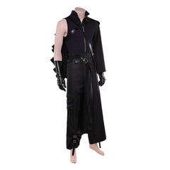 Final Fantasy VII: Advent Children Cloud Strife Cloudy Wolf Black Outfits Cosplay Costume