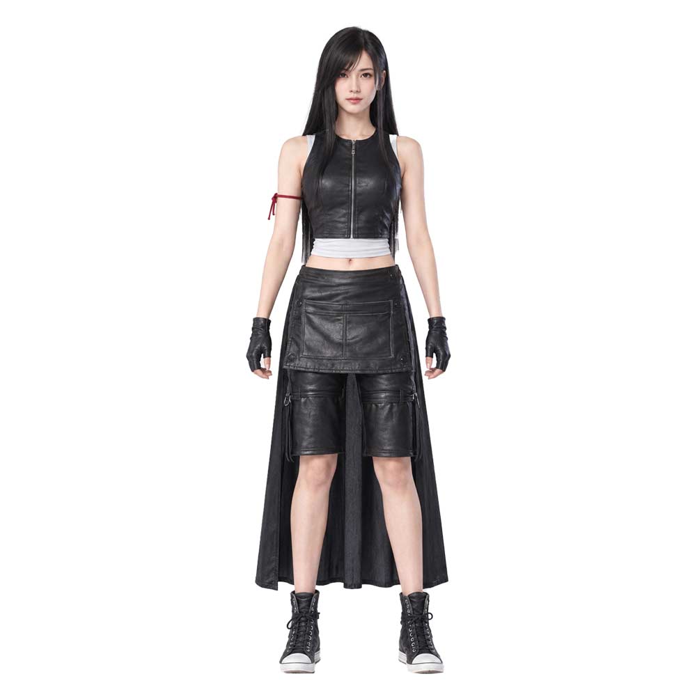 Final Fantasy VII: Advent Children Tifa Lockhart Black Set Outfits Cosplay Costume