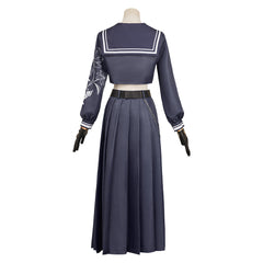 Final Fantasy VII: Ever Crisis Aerith School Uniform Black Set Cosplay Costume