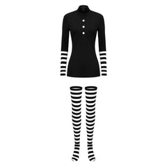 Five Nights at Freddy's (2025) Marionette Puppet Black Set Outfits Cosplay Costume