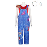 Forgotten Island (2026) Jo Red Blue Overalls Set Outfits Cosplay Costume