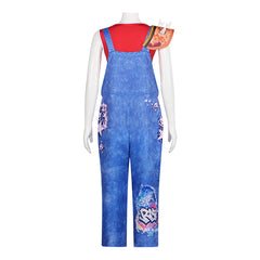 Forgotten Island (2026) Jo Red Blue Overalls Set Outfits Cosplay Costume