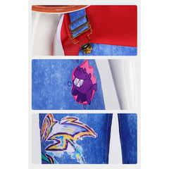 Forgotten Island (2026) Jo Red Blue Overalls Set Outfits Cosplay Costume