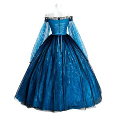 Frankenstein Elizabeth Blue Ripple Dress Outfits Cosplay Costume Halloween Suit