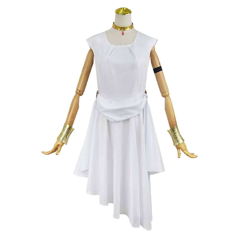 Frieren: Beyond Journey's End Flamme White Dress Set Outfits Cosplay Costume